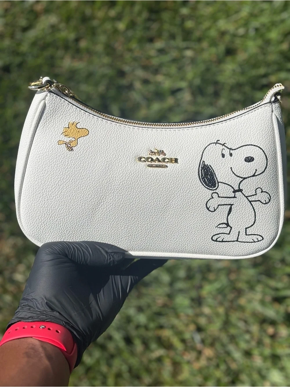 Coach Brown Leather Patch Interior Label